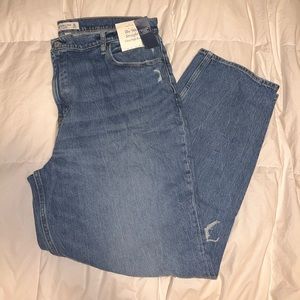 Abercrombie & Fitch Curve Love Ultra High Rise 90s Straight Jean